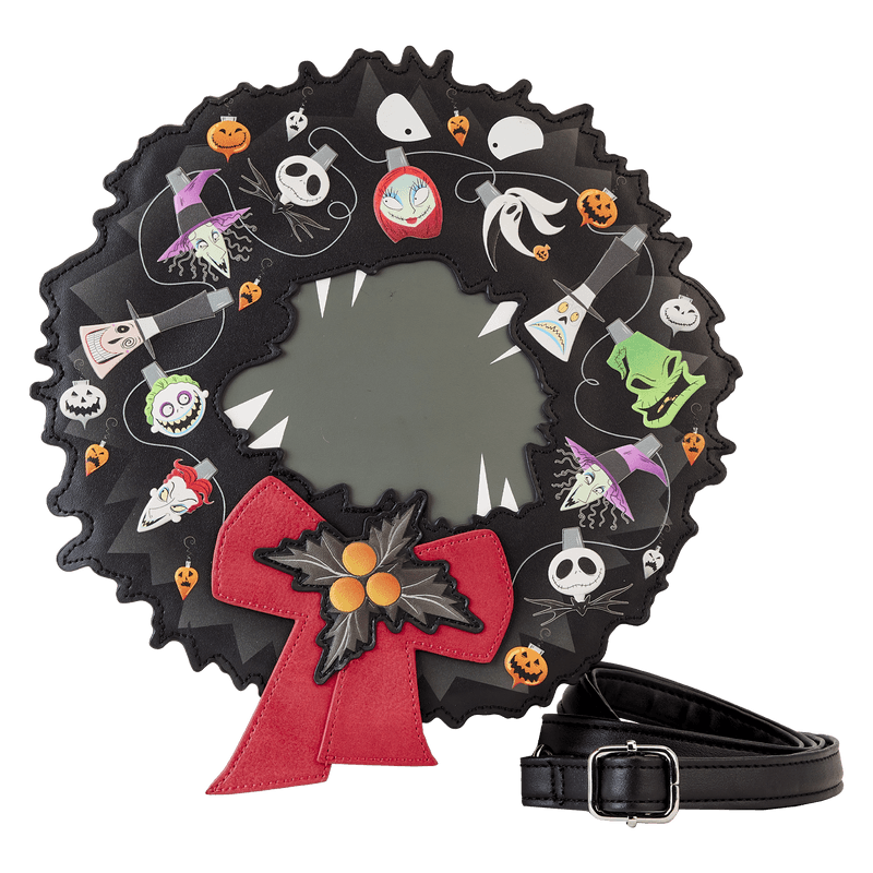 LOUWDTB2875 The Nightmare Before Christmas - Wreath String Lights Glow Crossbody - Loungefly - Titan Pop Culture