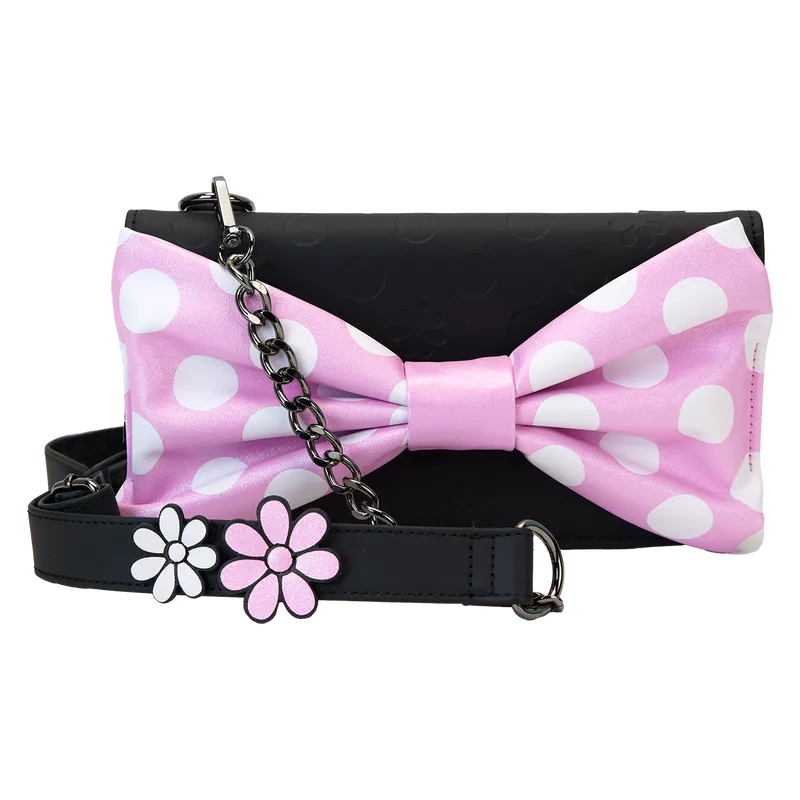 LOUWDTB3142 Disney - Minnie Floral Rock the Dots Clutch Crossbody Bag - Loungefly - Titan Pop Culture