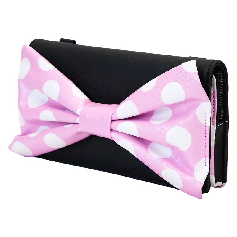 LOUWDTB3142 Disney - Minnie Floral Rock the Dots Clutch Crossbody Bag - Loungefly - Titan Pop Culture