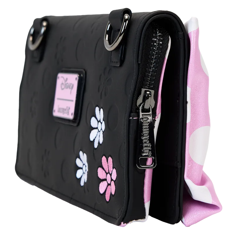 LOUWDTB3142 Disney - Minnie Floral Rock the Dots Clutch Crossbody Bag - Loungefly - Titan Pop Culture