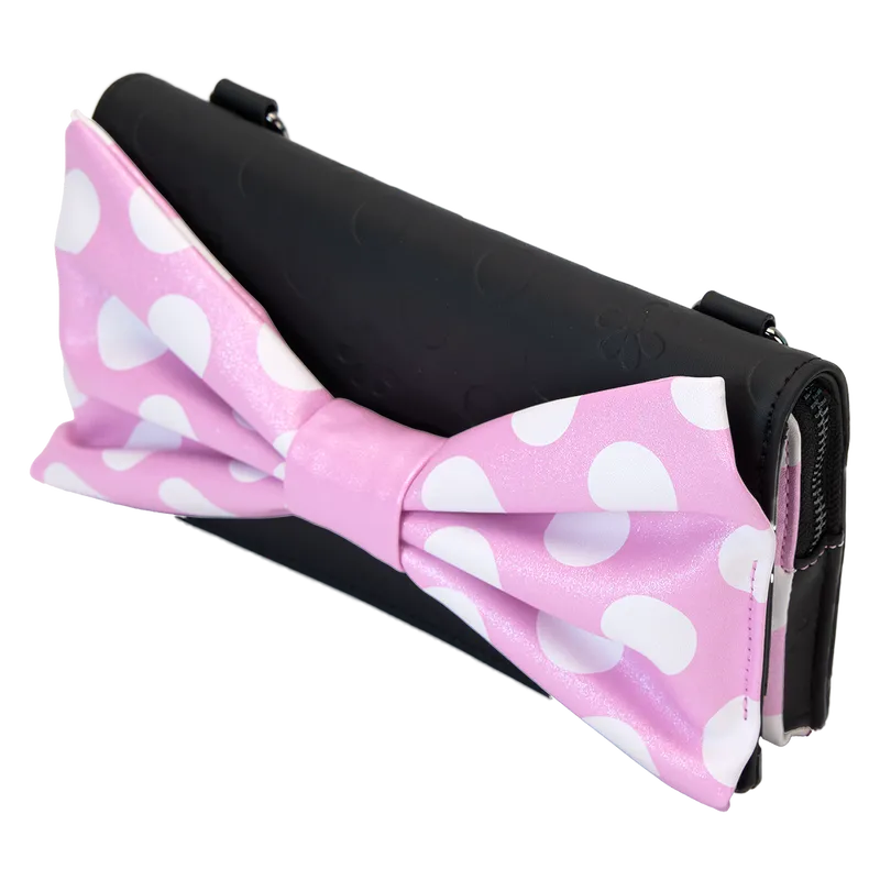 LOUWDTB3142 Disney - Minnie Floral Rock the Dots Clutch Crossbody Bag - Loungefly - Titan Pop Culture