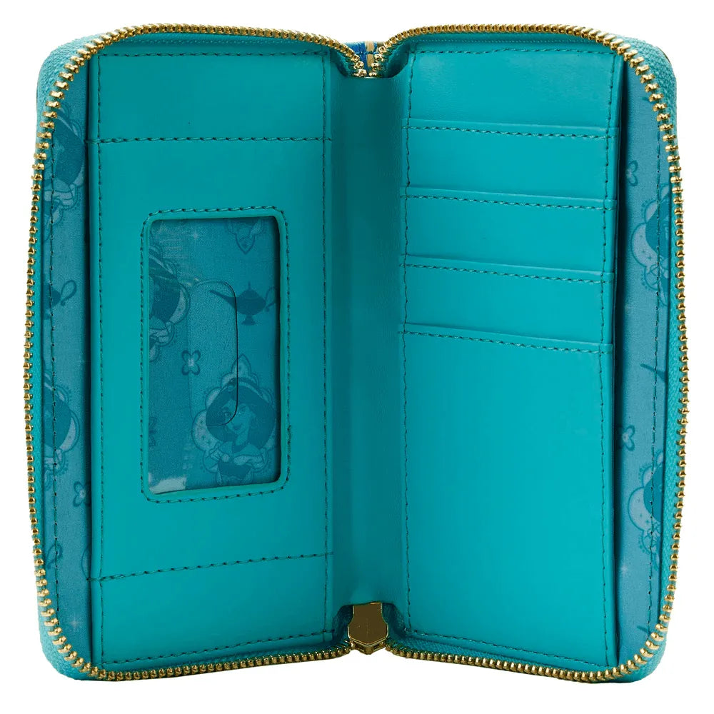 LOUWDWA2341 Aladdin (1992) - Jasmine Princess Scenes Zip Around Purse - Loungefly - Titan Pop Culture