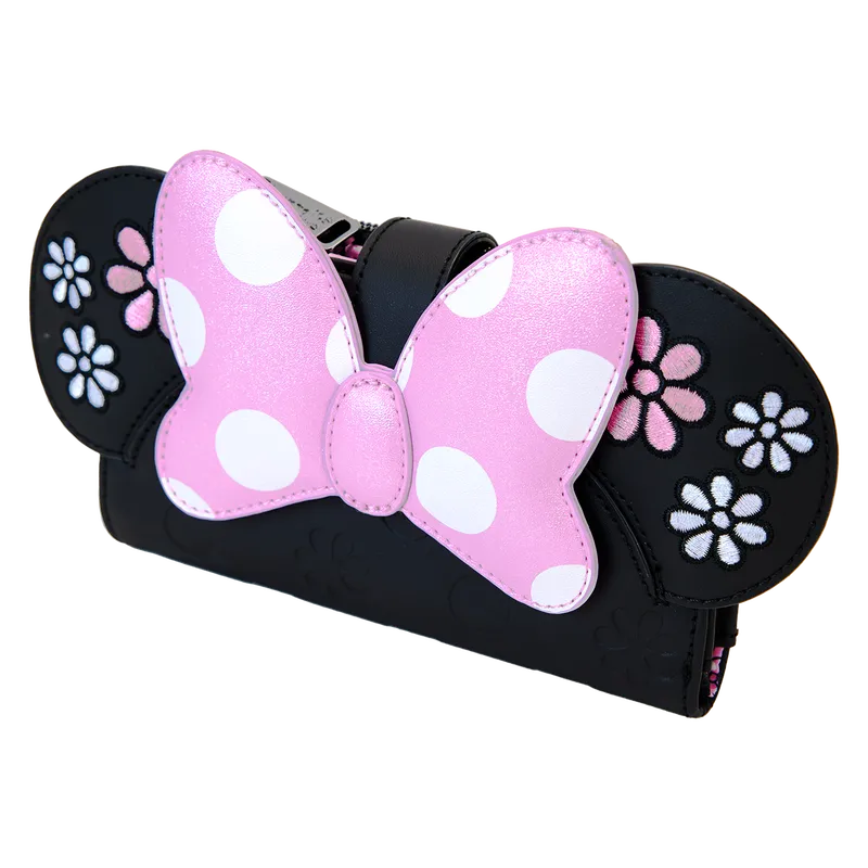 LOUWDWA3202 Disney - Minnie Floral Rock the Dots Flap Wallet - Loungefly - Titan Pop Culture