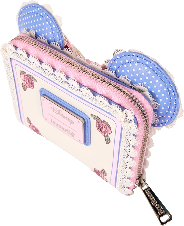 Disney - Minnie Floral & Lace Ears Zip Around Wallet