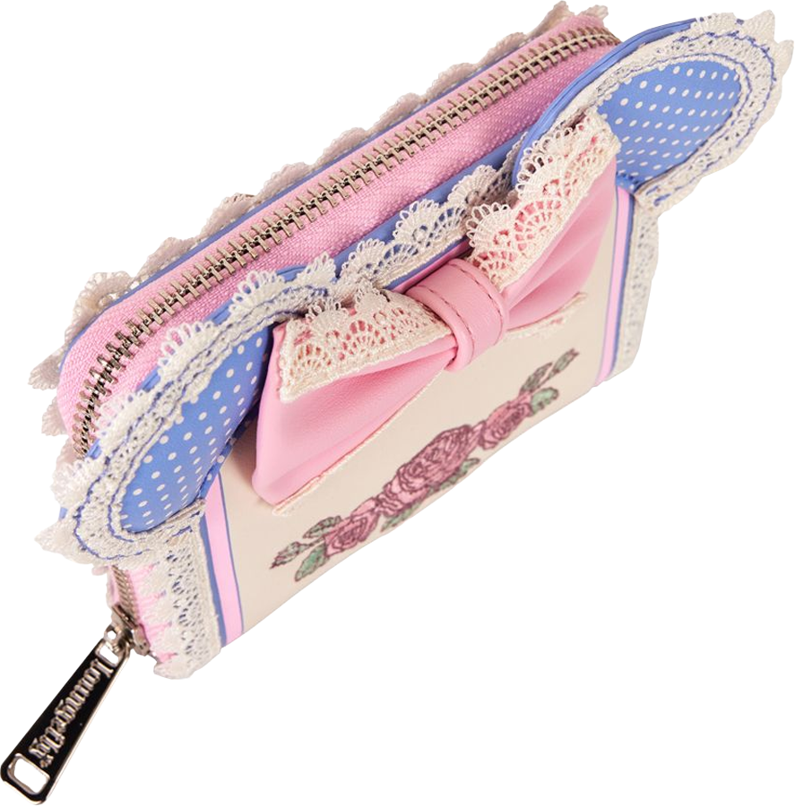 Disney - Minnie Floral & Lace Ears Zip Around Wallet