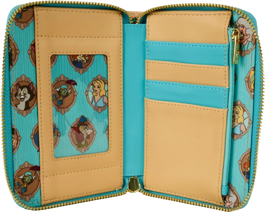 Pinocchio - Portrait Zip Around Wallet