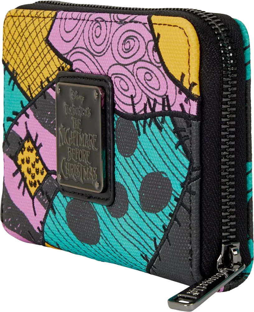 Cartera con cremallera y atuendo de Sally de Pesadilla antes de Navidad
