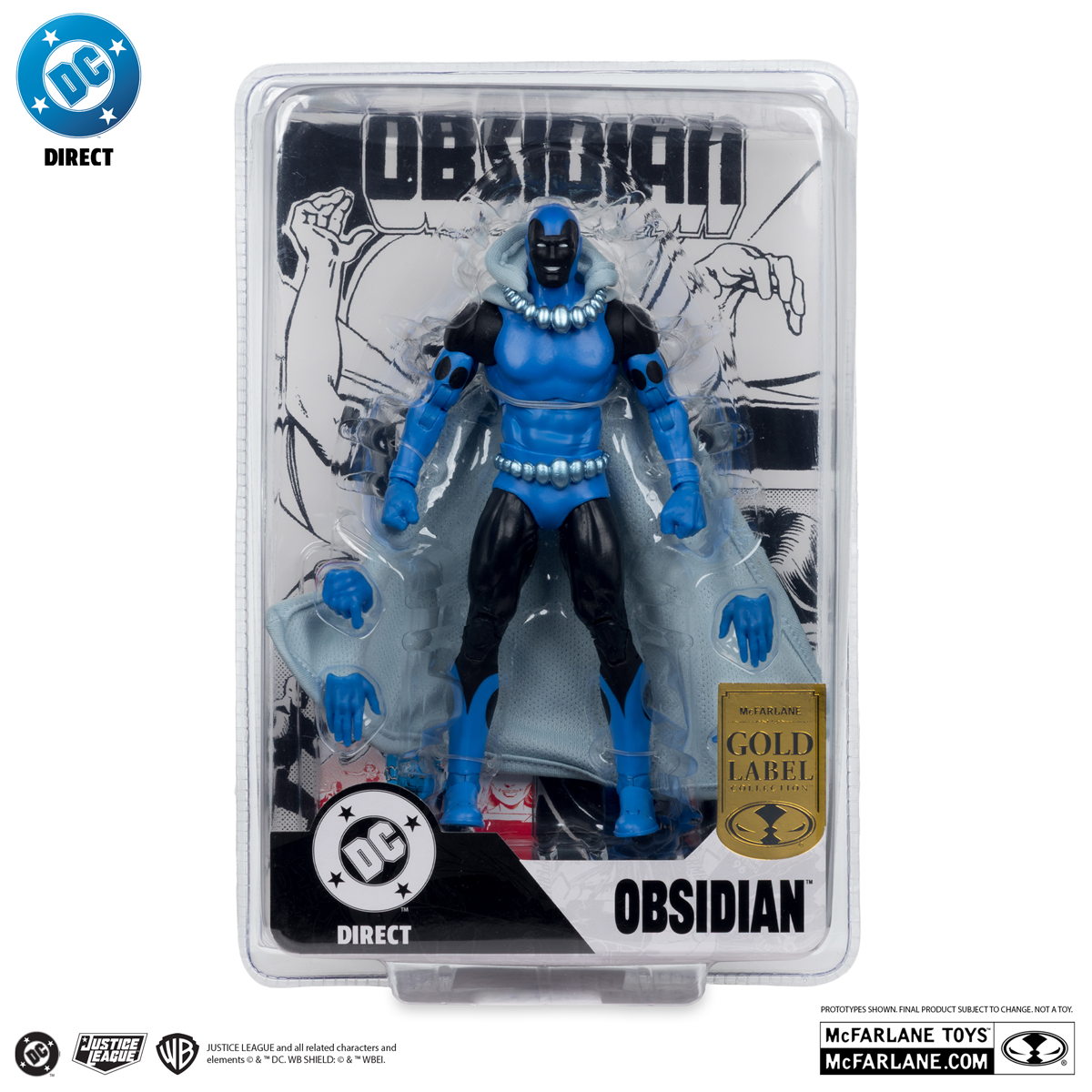 DC Comics - Obsidian (Infinity Inc #16) Gold Label 7" Action Figure
