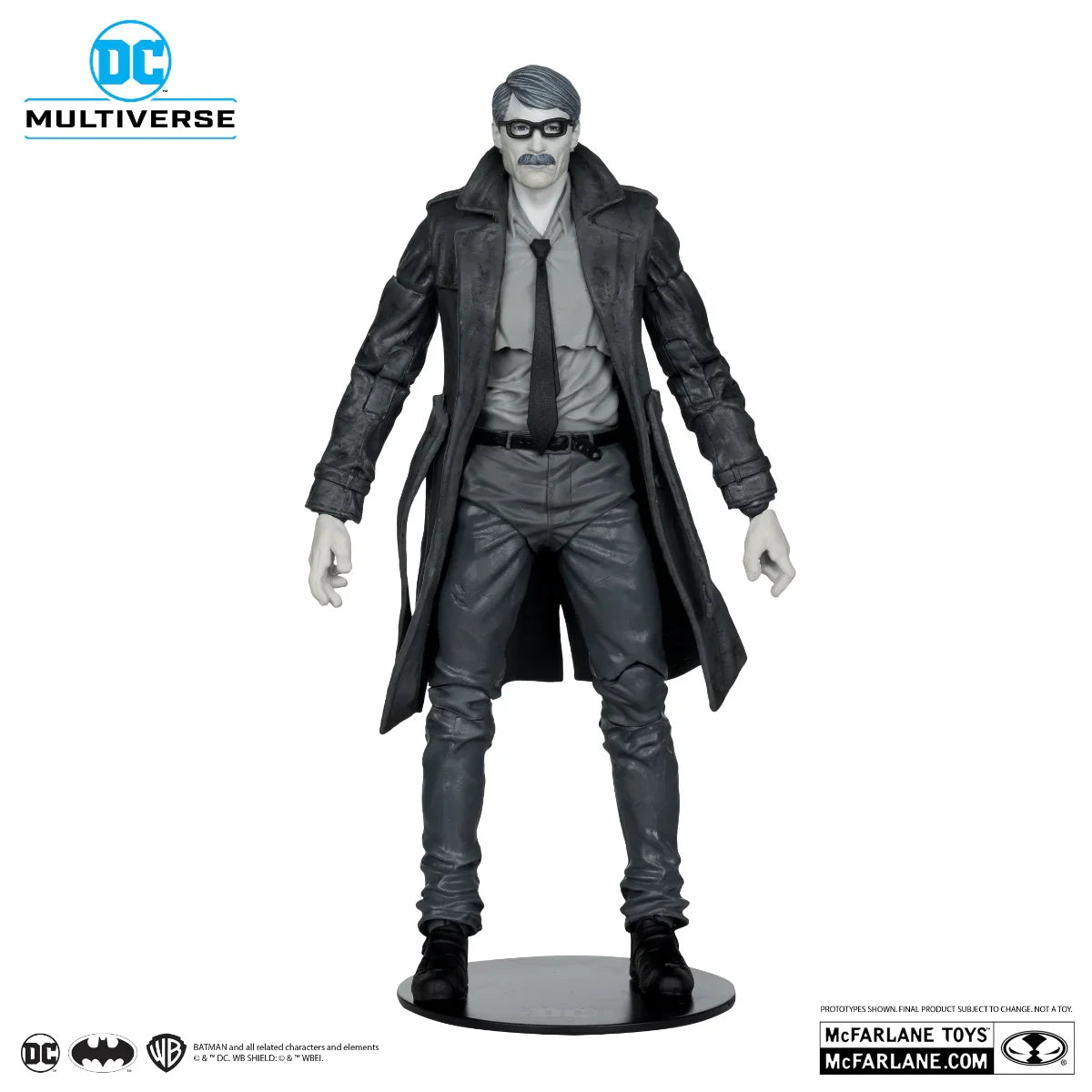 DC 多元宇宙 - 戈登中尉“蝙蝠侠:元年”金标(追逐版)7 英寸人偶