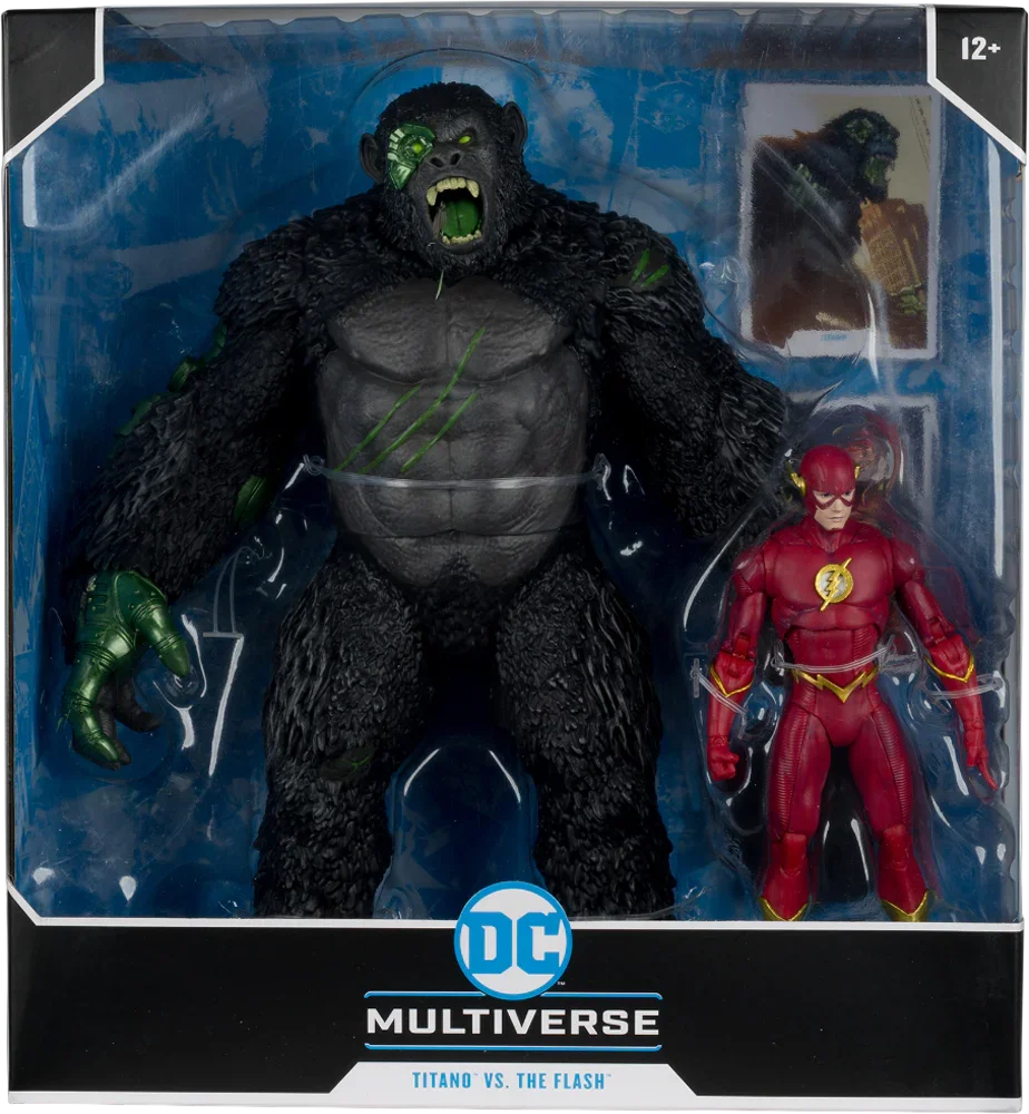 DC Comics - 闪电侠大战泰坦诺 7 英寸 Megafig 2 件套