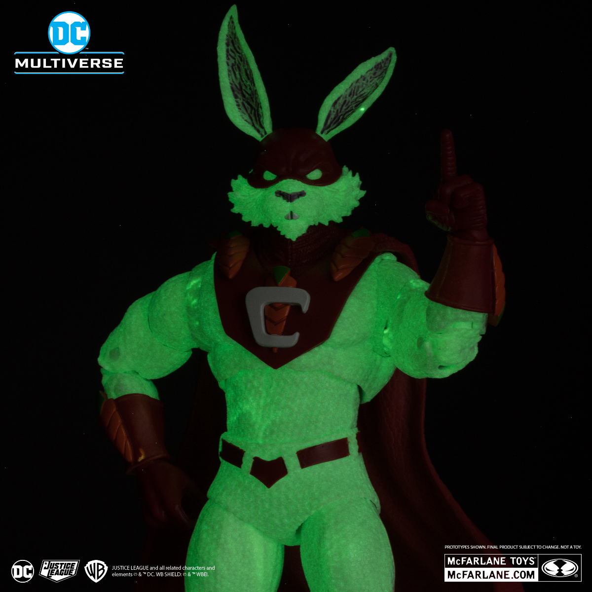 DC Multiverse - Captain Carrot (Glow in the dark) Gold Label 7" Figure