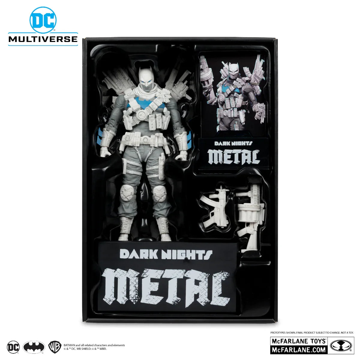 DC Multiverse - The Grim Knight B&W With Accent Gold Label 7" Figure