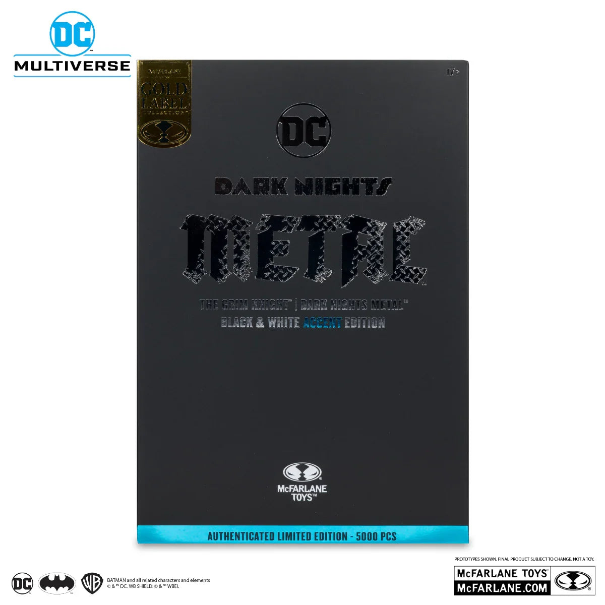 DC Multiverse - The Grim Knight B&W With Accent Gold Label 7" Figure