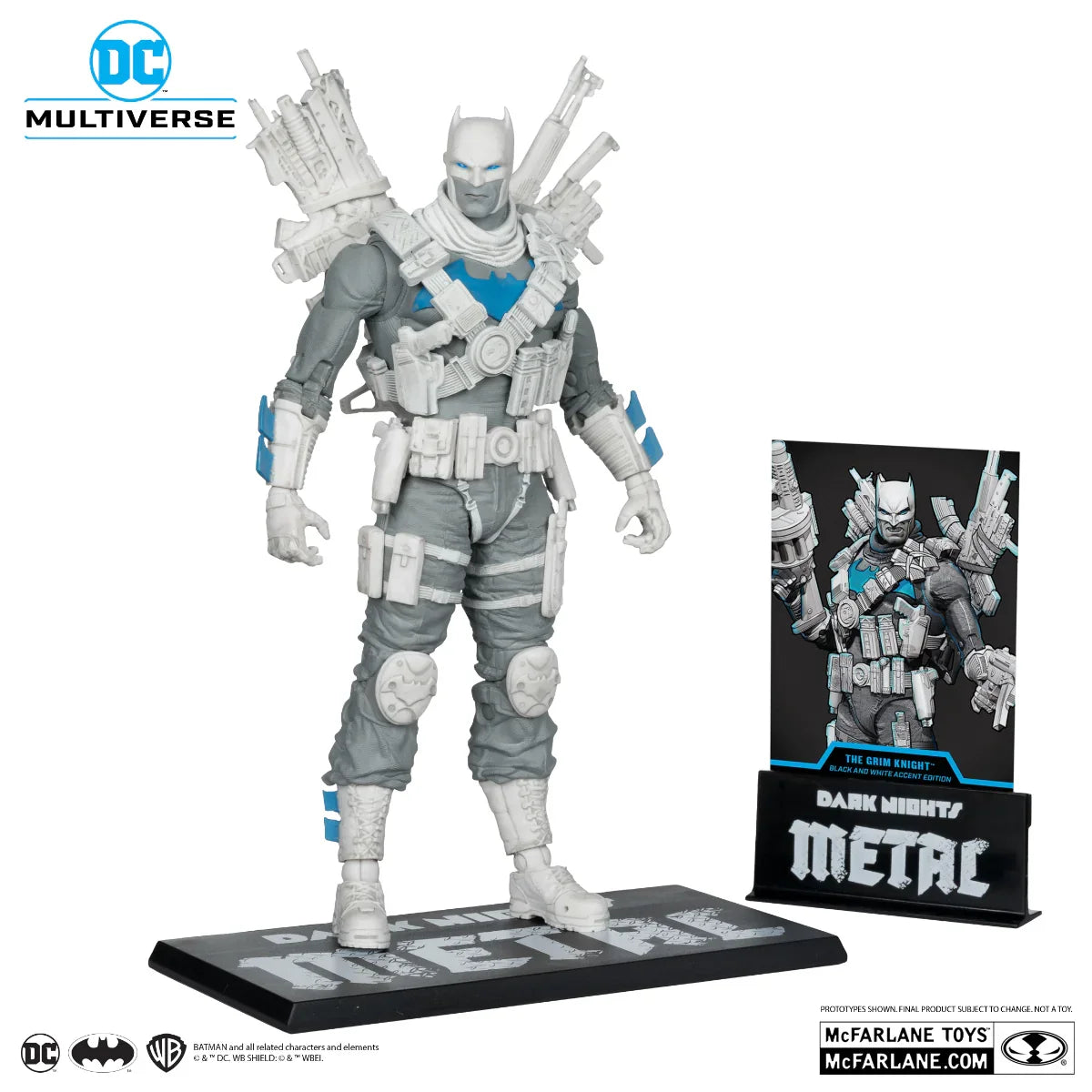 DC Multiverse - The Grim Knight B&W With Accent Gold Label 7" Figure