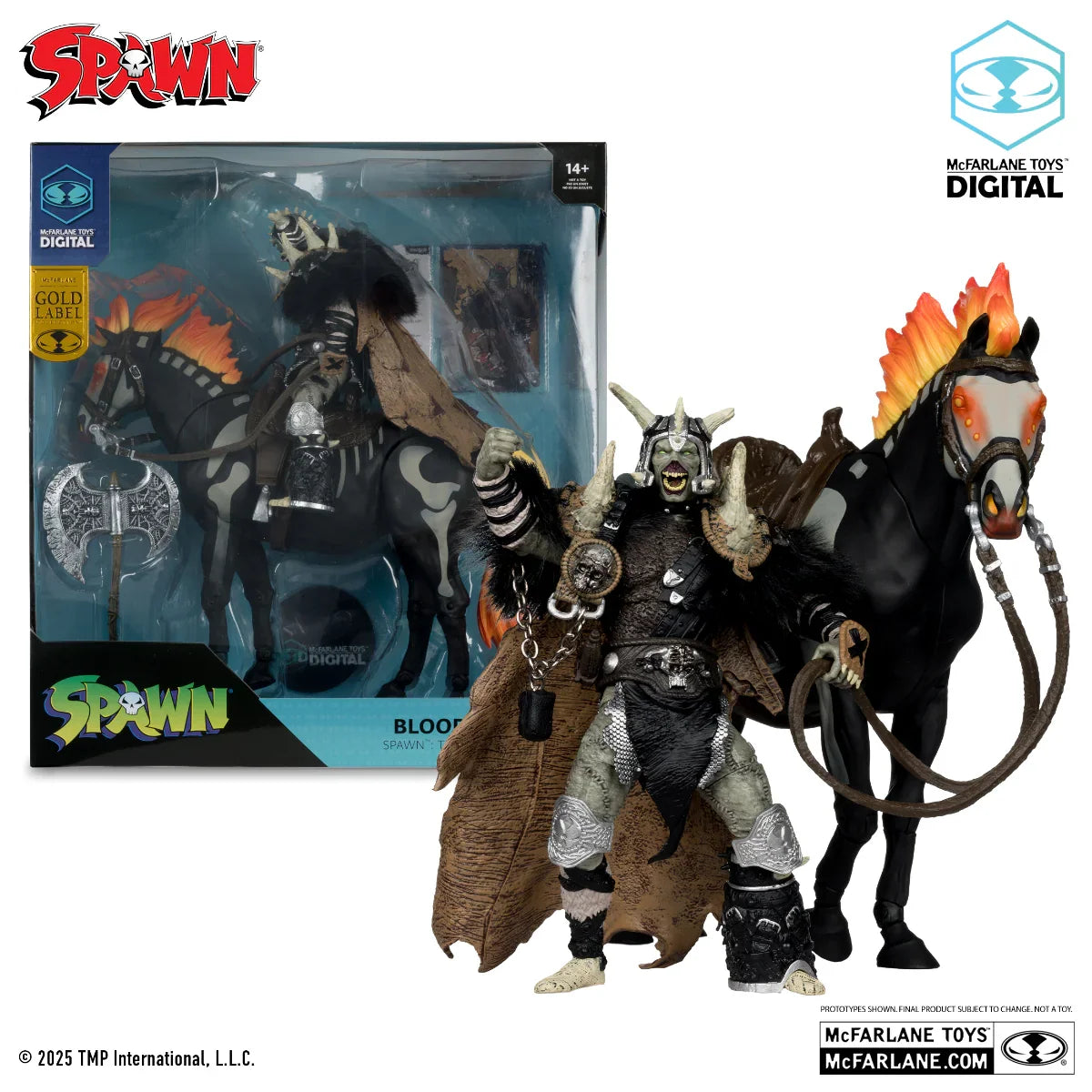 Spawn - Bloodaxe "Spawn The Dark Ages" 2PK Gold Label 7" Figure