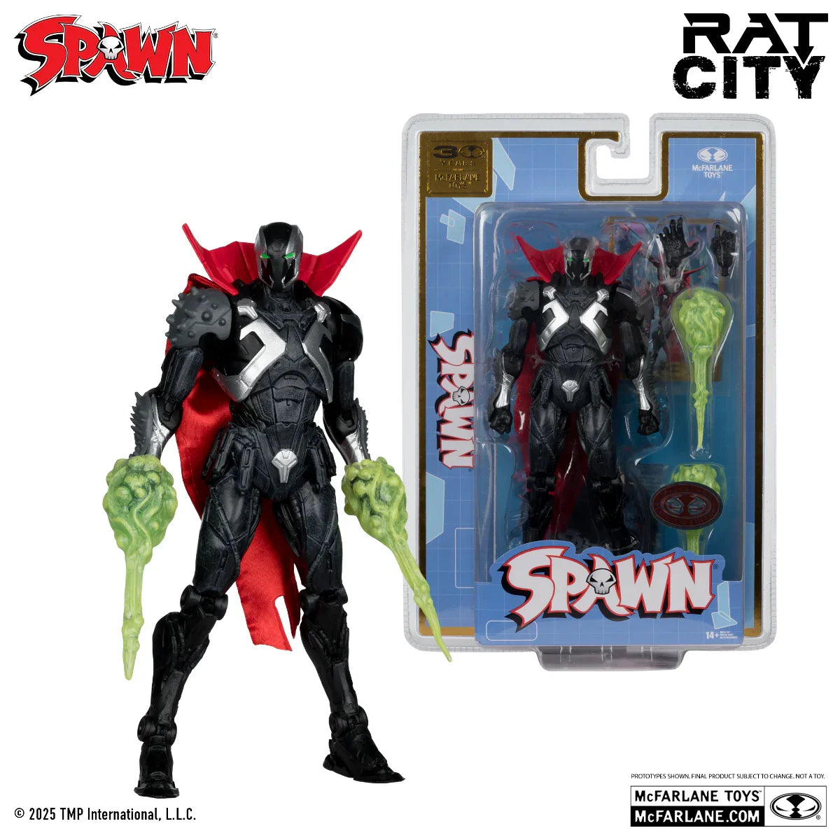 Spawn - The Deviant Version 2 "Rat City" (Mcfarlane Toys 30th Ann) 7" Figure
