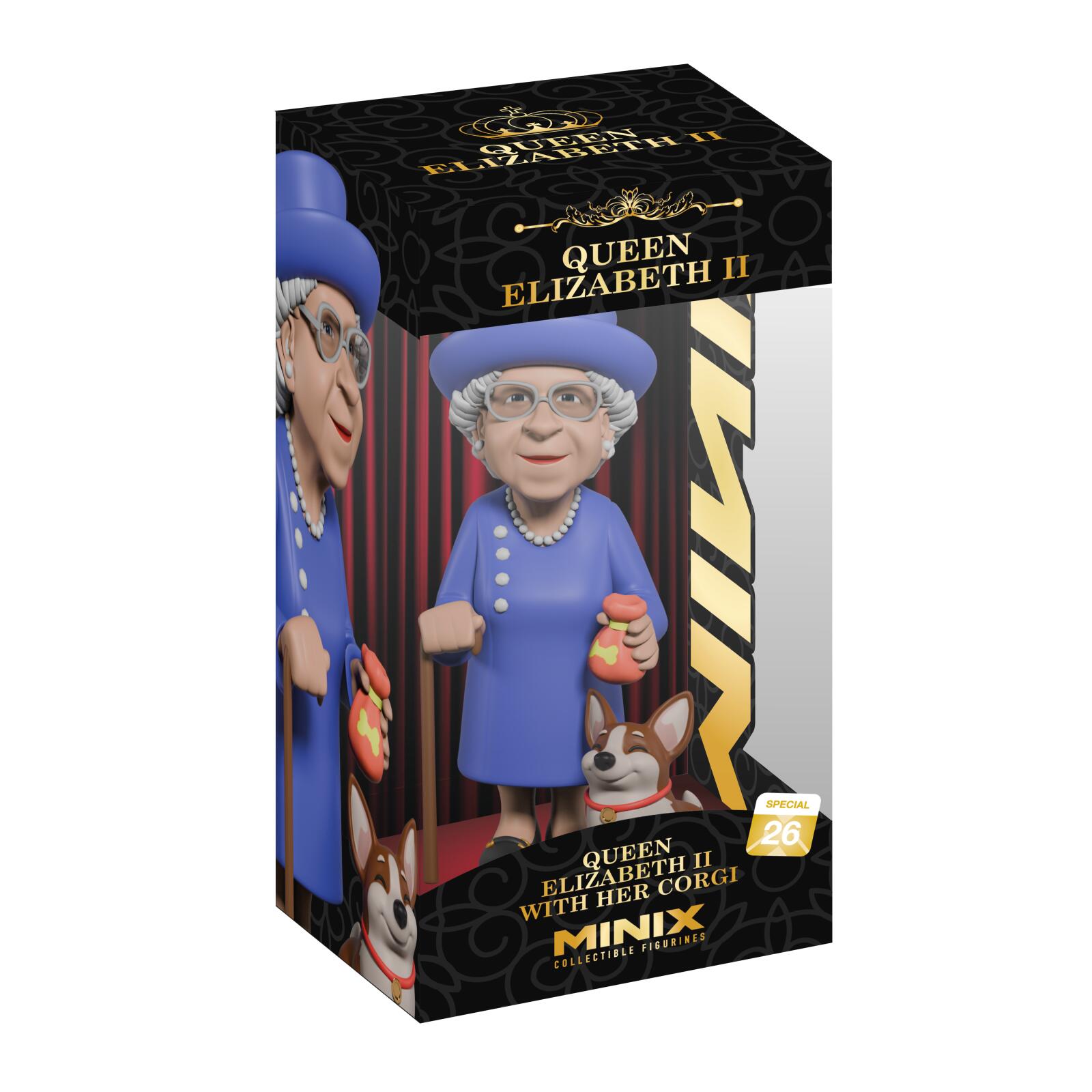 MINIX Queen Elizabeth II with Corgi 26