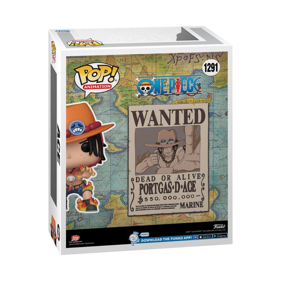 One Piece - Portgas D Ace Wanted US Exclusive Pop! Cover [RS] Funko Titan Pop Culture