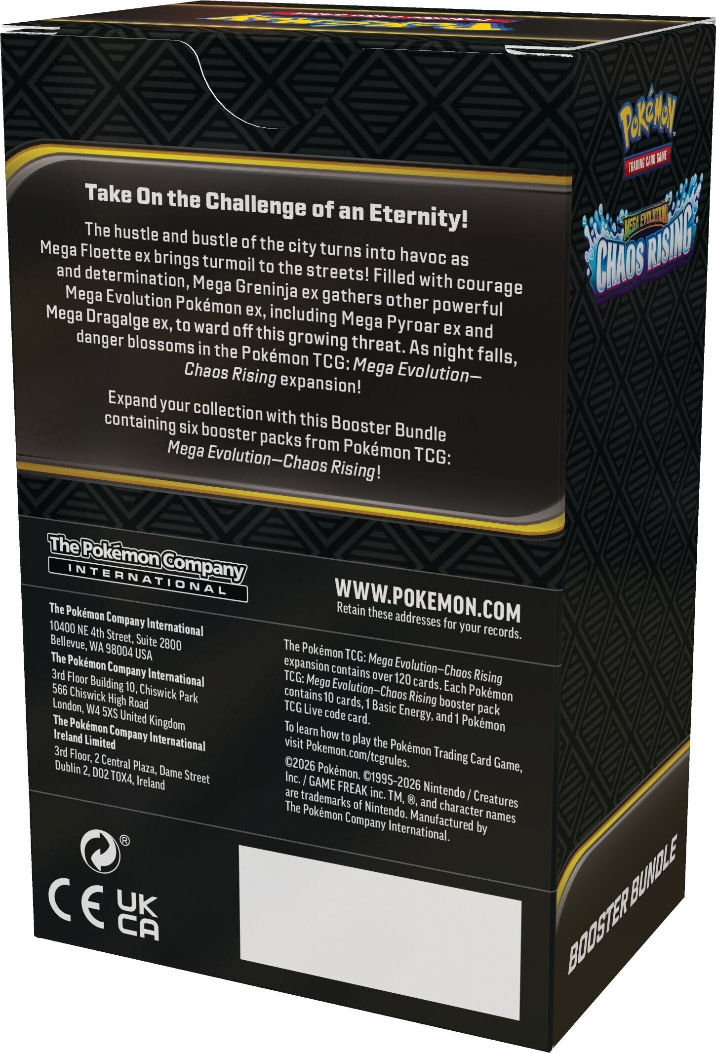 Pokemon TCG: Mega Evolution Chaos Rising Booster Bundle