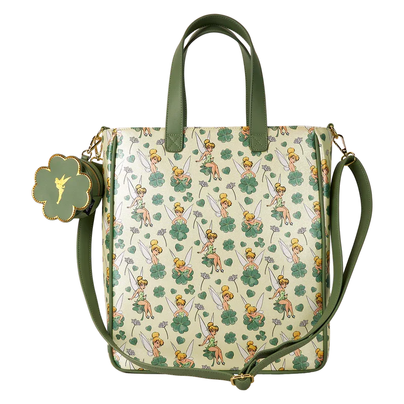 Disney - Tinker Bell 4-Leaf Clover Tote Bag with Coin Bag