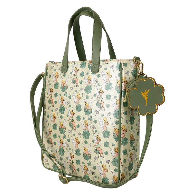Disney - Tinker Bell 4-Leaf Clover Tote Bag with Coin Bag