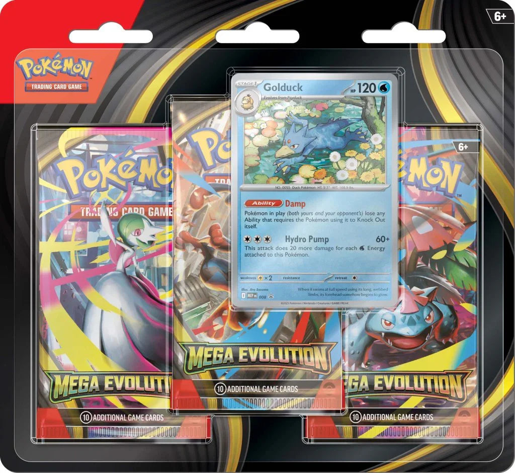 Pokemon TCG: Mega Evolution Three Booster Blister - Pokemon - Titan Pop Culture