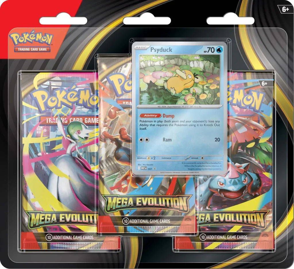 Pokemon TCG: Mega Evolution Three Booster Blister - Pokemon - Titan Pop Culture