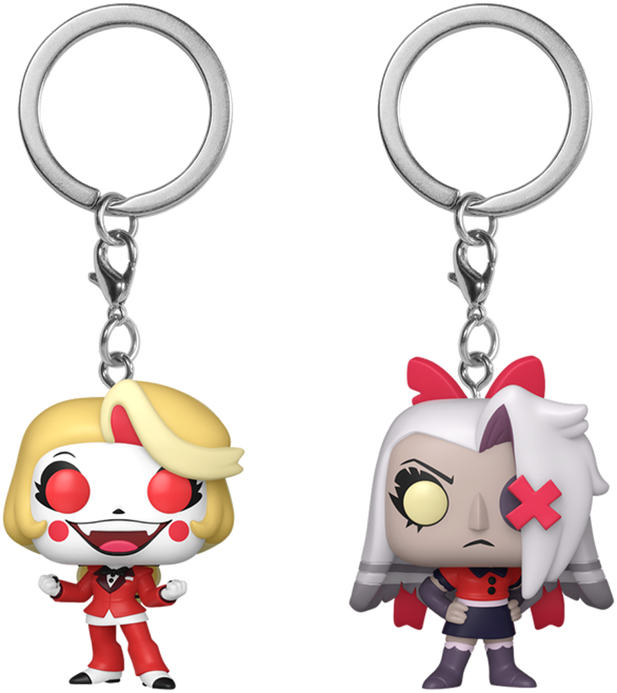 Hazbin Hotel - Charlie & Vaggie Pop! Keychain 2-Pack