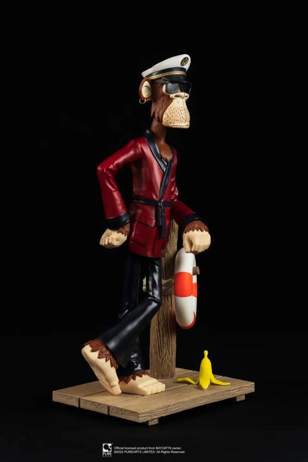 PURPA001BAYC Bored Ape Yacht Club - Bored Captain Ape 1:8 Scale Statue - Pure Arts - Titan Pop Culture