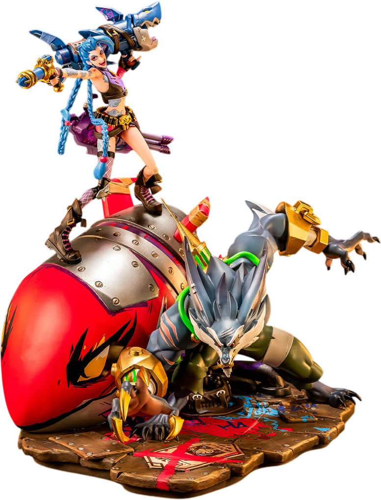 2XKO - Jinx & Warwick 1:10 Scale Diorama