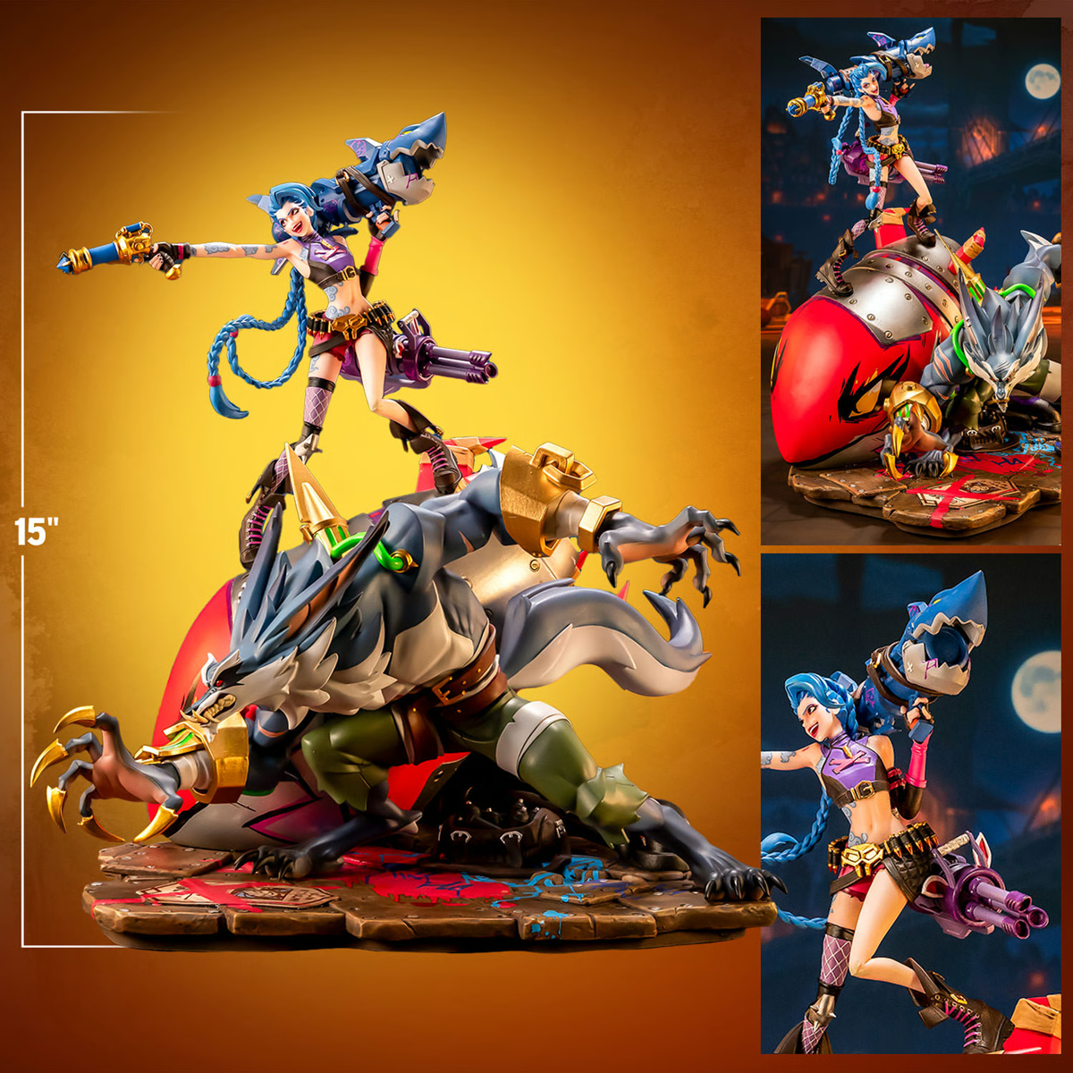 2XKO - Jinx & Warwick 1:10 Scale Diorama