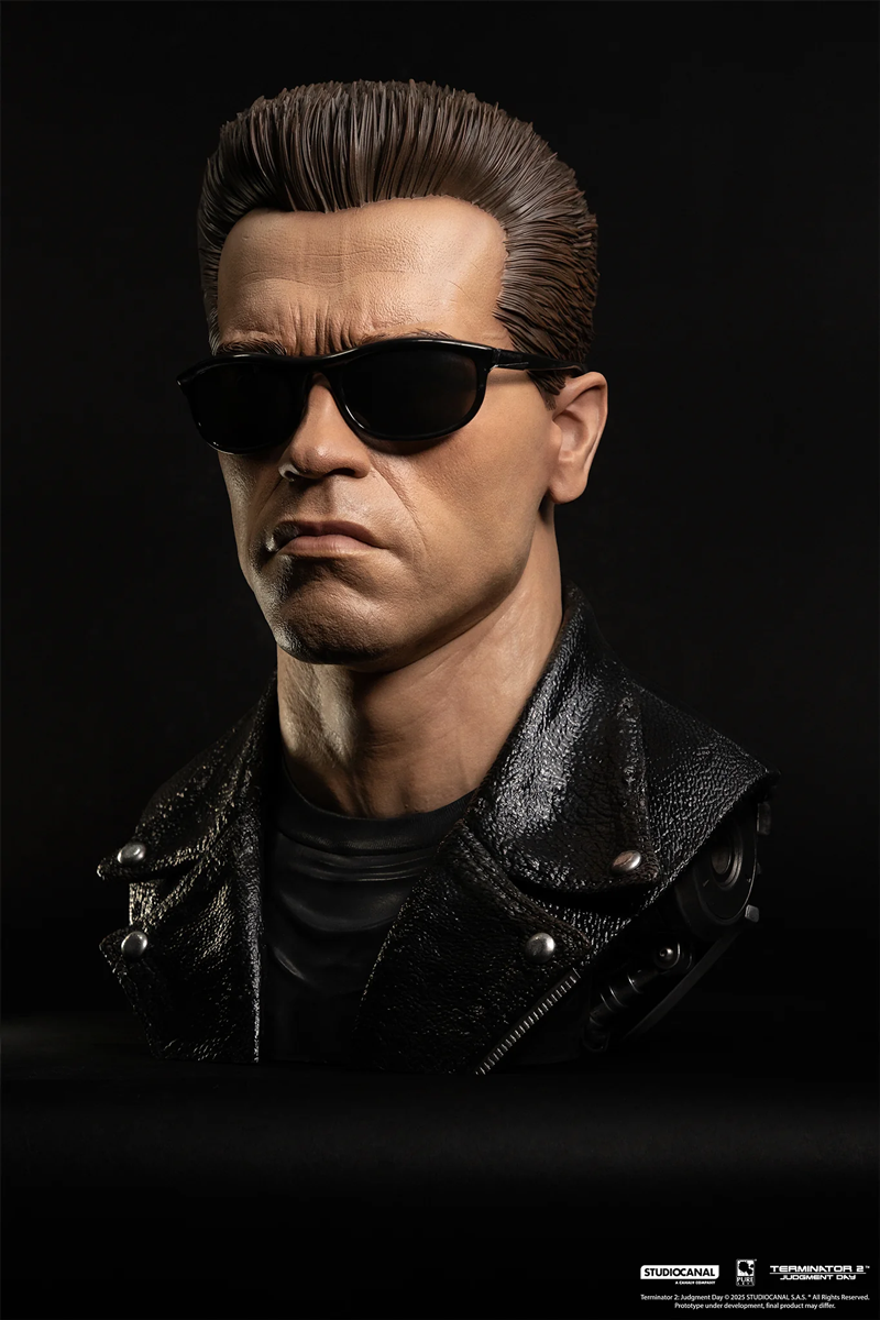 Terminator 2: El Juicio Final – Máscara de Arte a escala 1:1 del modelo T-800 101
