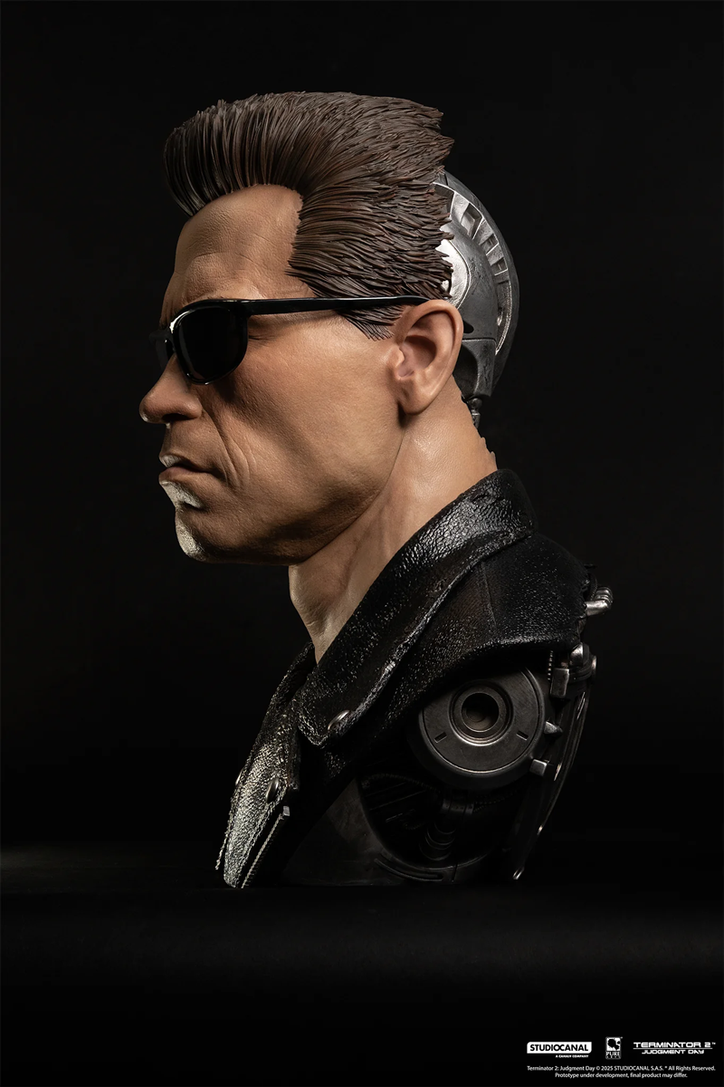 Terminator 2: El Juicio Final – Máscara de Arte a escala 1:1 del modelo T-800 101