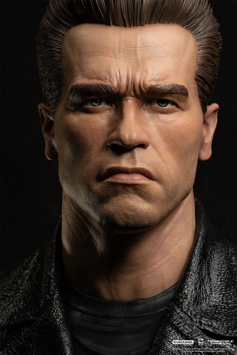 Terminator 2: El Juicio Final – Máscara de Arte a escala 1:1 del modelo T-800 101