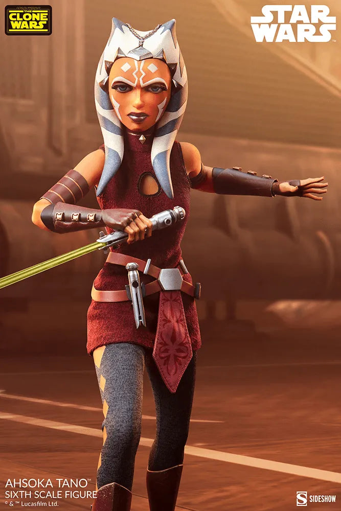 SID100444 Star Wars: The Clone Wars - Ahsoka Tano 1:4 Scale Action Figure - Sideshow Collectibles - Titan Pop Culture