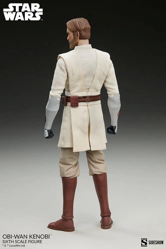 SID100463 Star Wars: Clone Wars - Obi-Wan Kenobi 1:6 Scale 12" Action Figure - Sideshow Collectibles - Titan Pop Culture