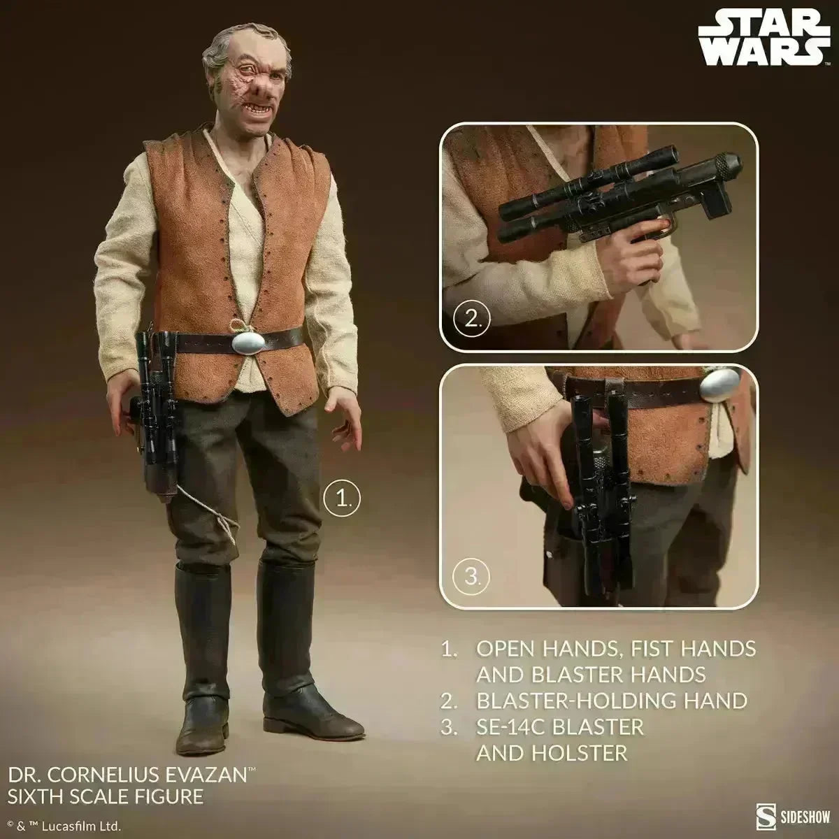 SID100486 Star Wars - Doctor Cornelius Evazan 1:6 Scale Collectable Action Figure - Hot Toys - Titan Pop Culture