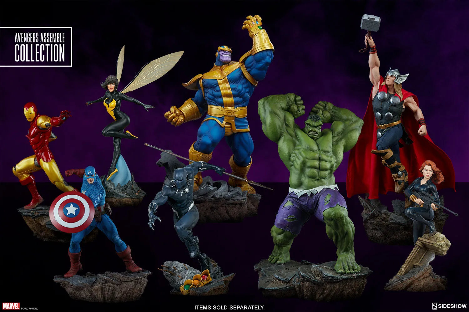 SID200570 Marvel Comics - Thanos Classic Statue - Sideshow Collectibles - Titan Pop Culture