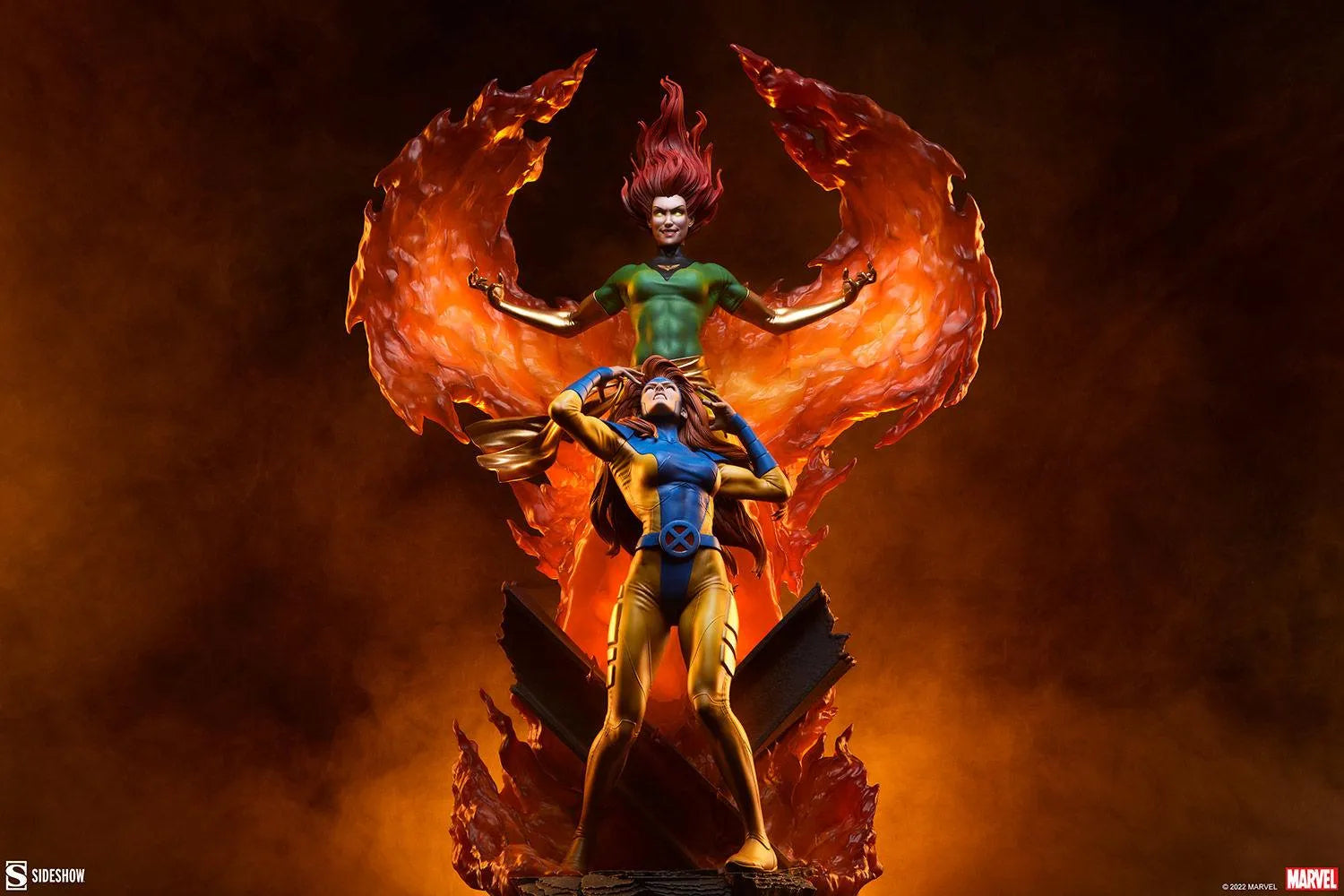 SID200572 Marvel Comics - Phoenix & Jean Grey Maquette - Sideshow Collectibles - Titan Pop Culture