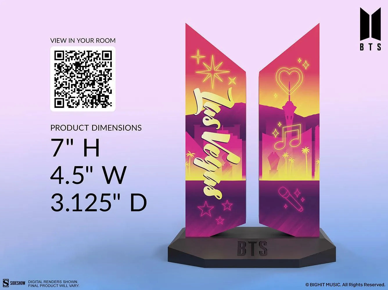 SID2005918 BTS - Las Vegas Edition Logo Replica - Sideshow Collectibles - Titan Pop Culture
