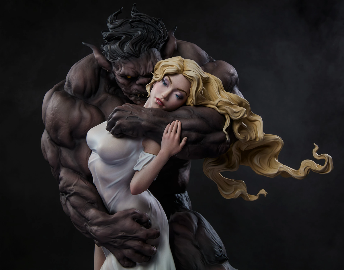Sideshow Originals – Estatua de La Bella y la Bestia