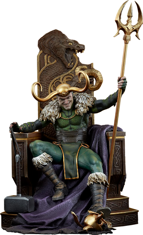 Estatua premium de Loki de Marvel Comics