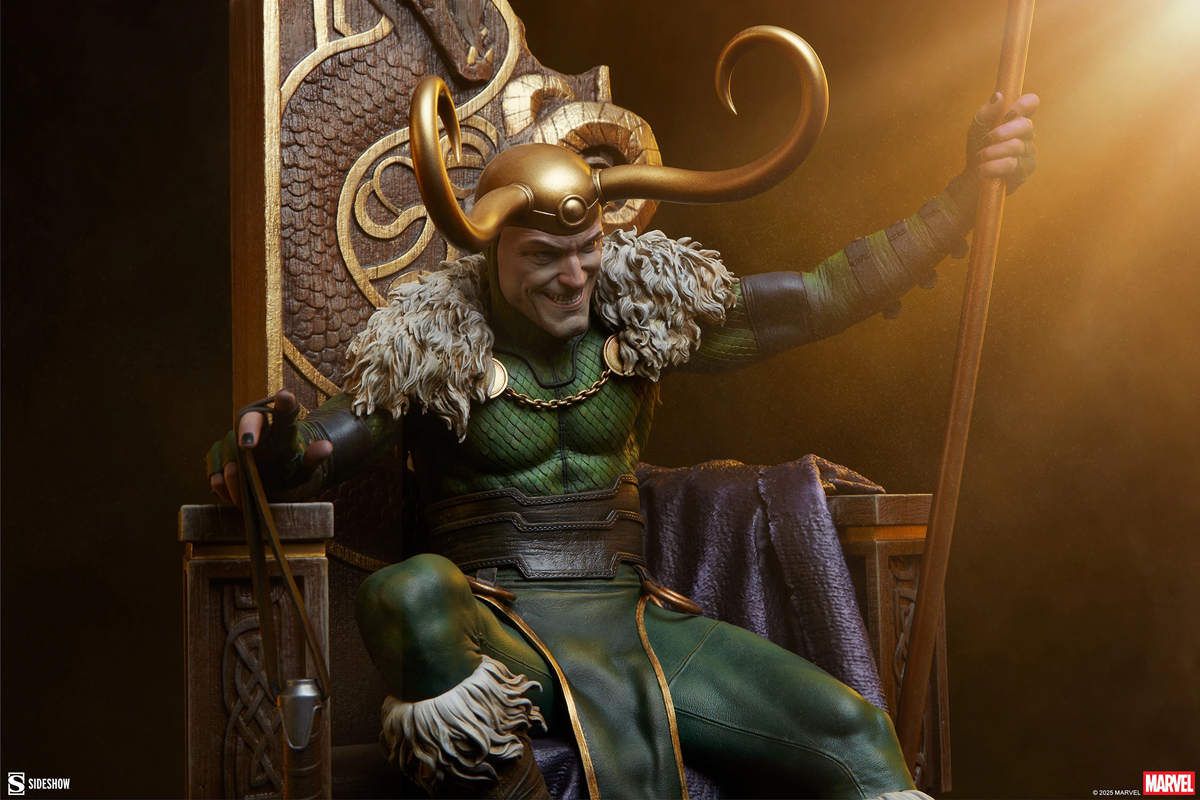 Estatua premium de Loki de Marvel Comics