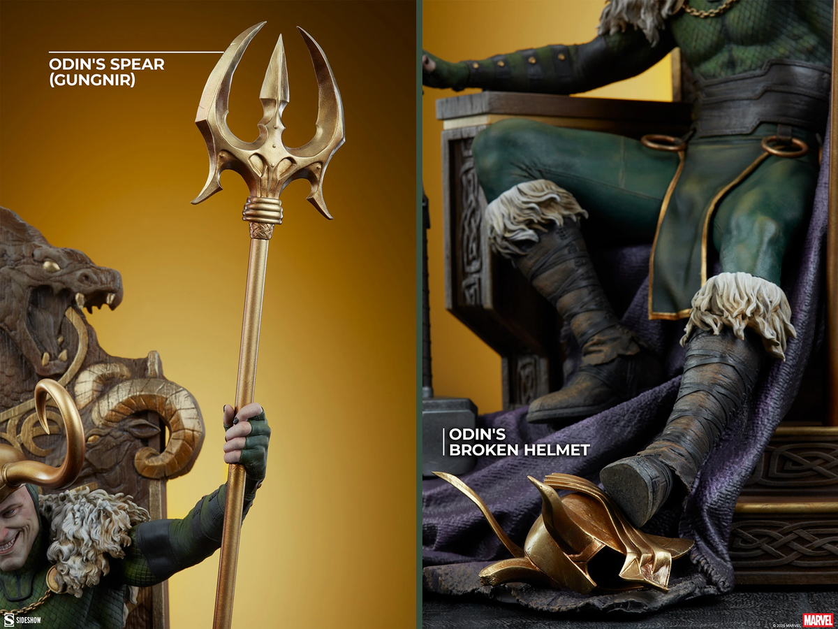 Estatua premium de Loki de Marvel Comics