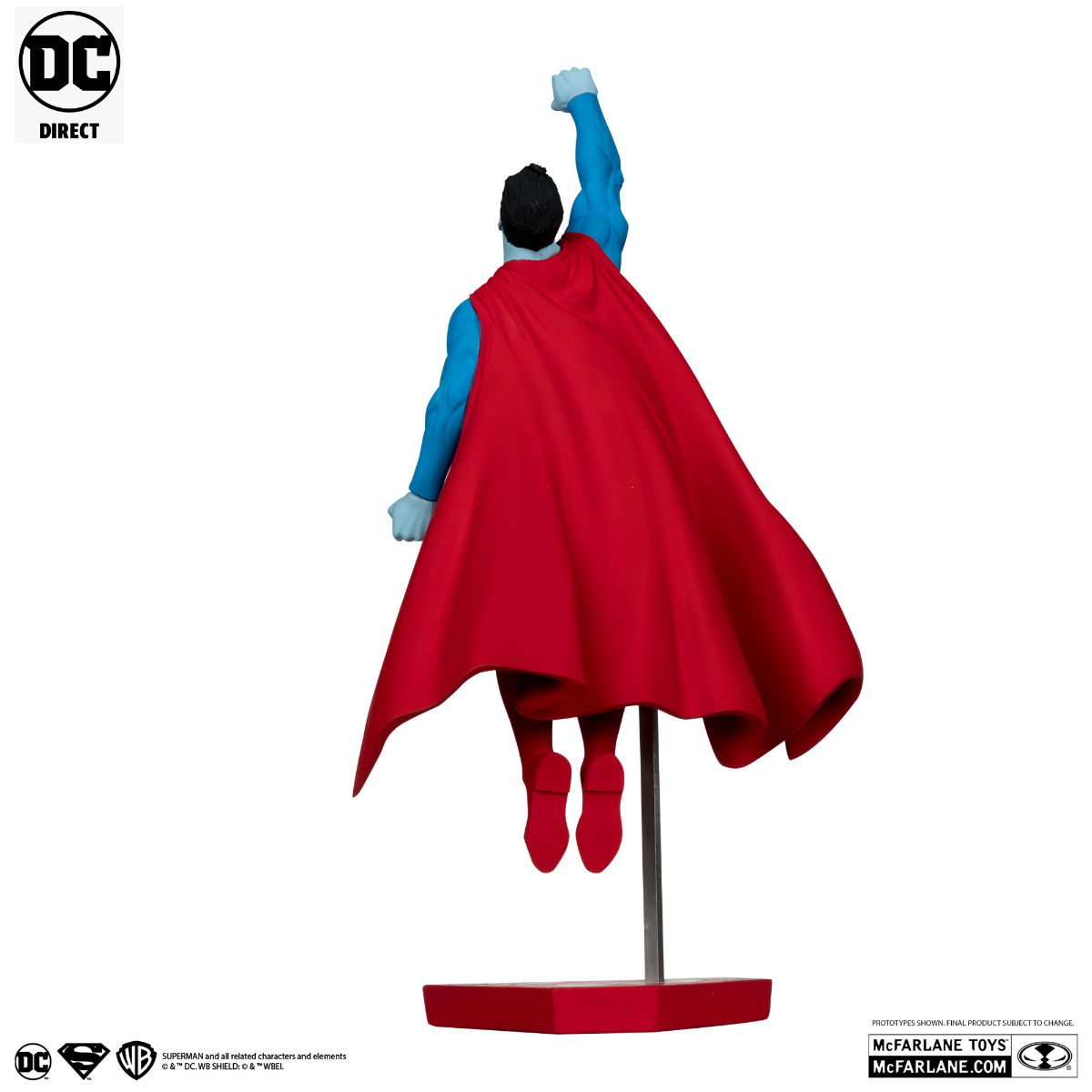 DC Comics - Estatua de resina de Superman Rojo y Azul de Gary Frank