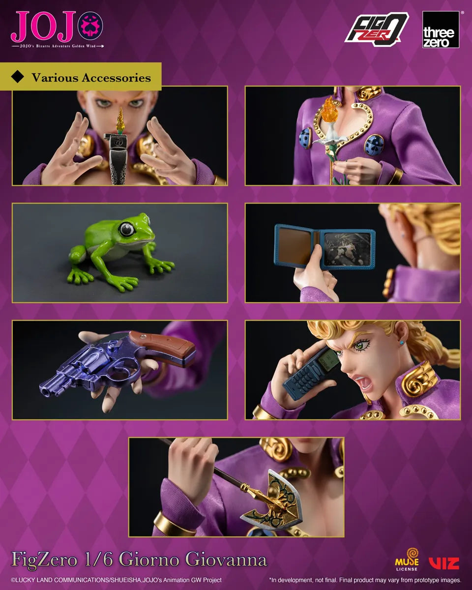 THR3Z06570VO Jojo's Bizarre Adventure - Giorno Giovanna 1:6 Scale Action Figure - Threezero - Titan Pop Culture