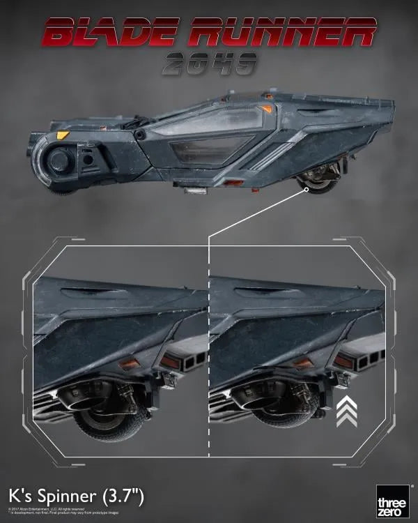 THR3Z06880WO Blade Runner 2049 - K'S Spinner 3.7" Replica - Threezero - Titan Pop Culture