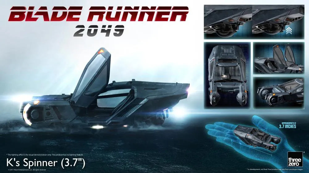THR3Z06880WO Blade Runner 2049 - K'S Spinner 3.7" Replica - Threezero - Titan Pop Culture
