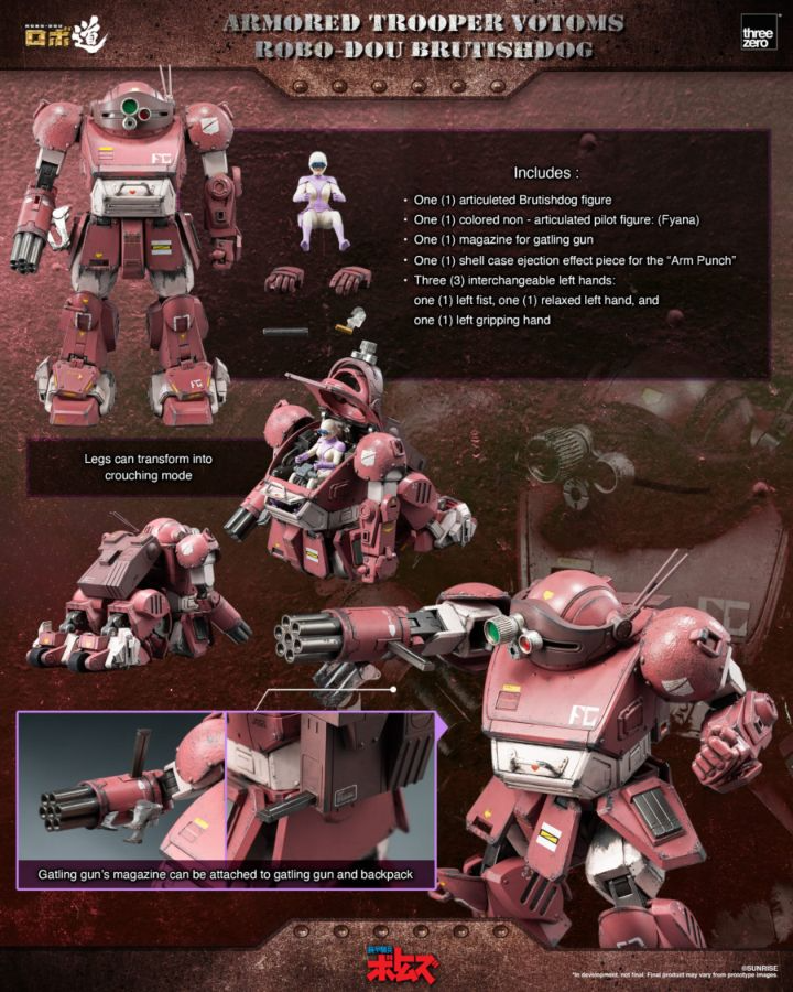 Armored Trooper VOTOMS - ROBO-DOU Brutishdog Figure