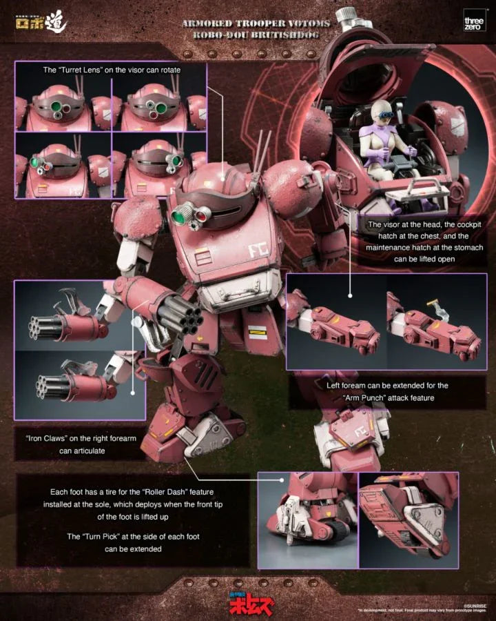Figura de ROBO-DOU Brutishdog, soldado blindado VOTOMS